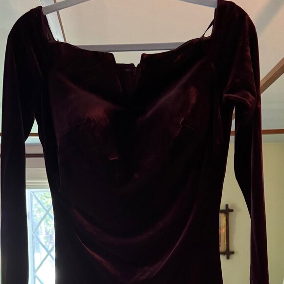 Purple Velvet X by Xscape Cocktail Dress - Picture 4 of 4